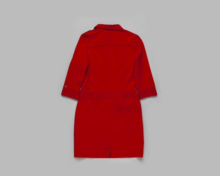 Image: flight attendant dress: Virgin America