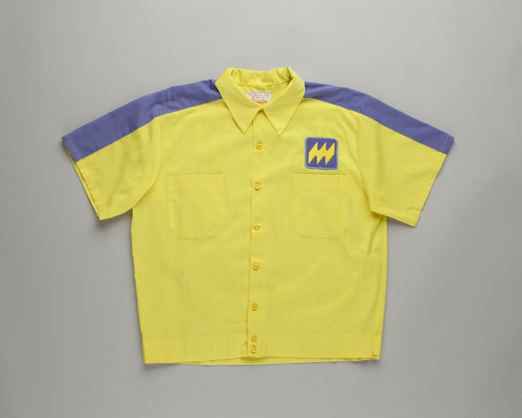 Image: ramp agent shirt: Hughes Airwest