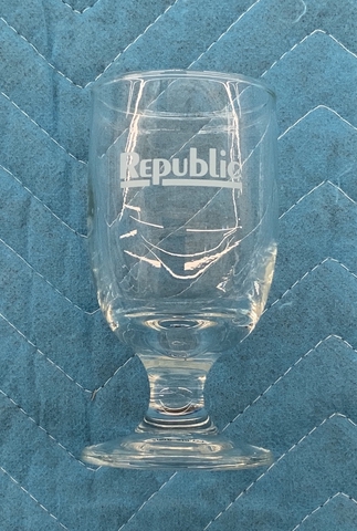 Wine glass: Republic Airlines