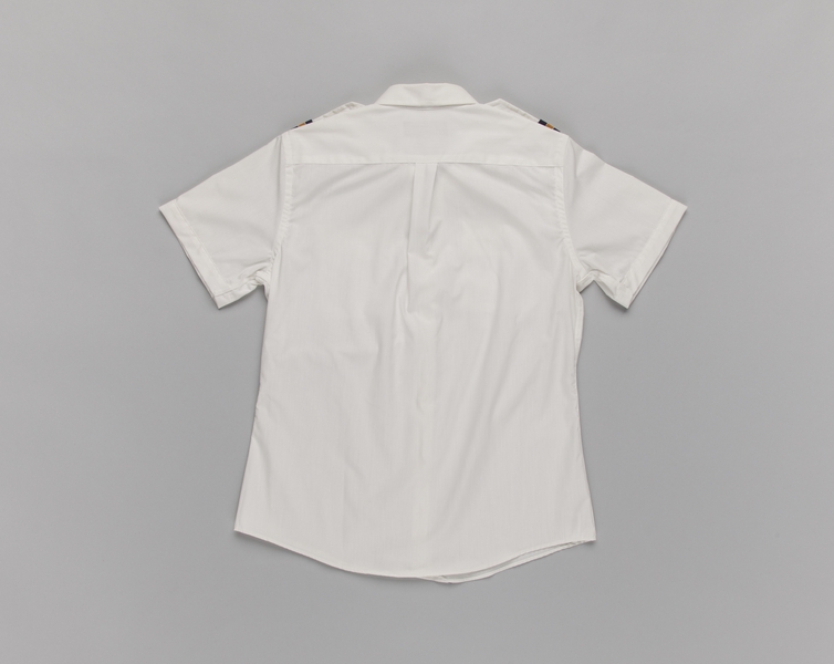 Image: flight attendant blouse: United Airlines