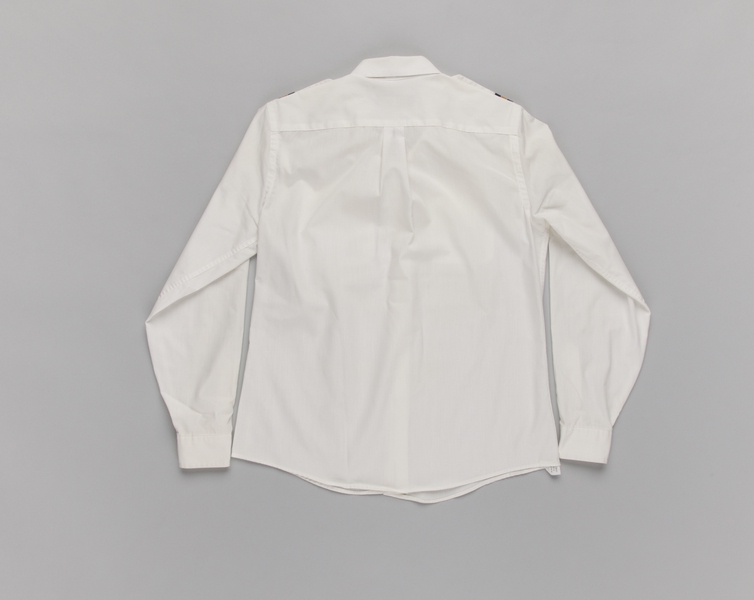 Image: flight attendant blouse: United Airlines