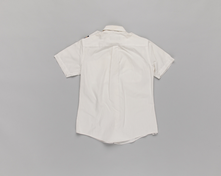 Image: flight attendant blouse: United Airlines