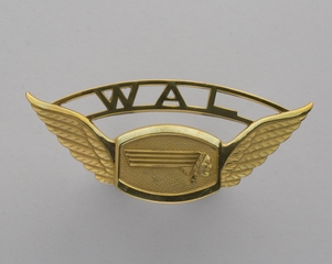 Image: customer service hat badge: Western Airlines