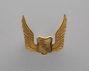 Image: flight officer cap badge: Pacific Southwest Airlines (PSA)