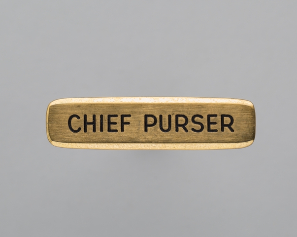 Name pin: Pan American World Airways, Chief Purser