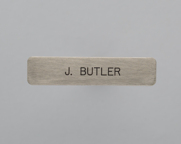 Name pin: United Airlines, J. Butler
