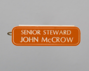 Image: name pin: Qantas Airways, John McCrow