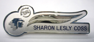 Image: name pin: AeroMéxico, Sharon Lesly Coss