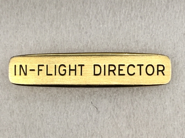 Name pin: Pan American World Airways, In-flight Director