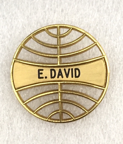 Name pin: Pan American World Airways, Evelyn David