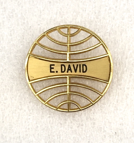 Name pin: Pan American World Airways, Evelyn David