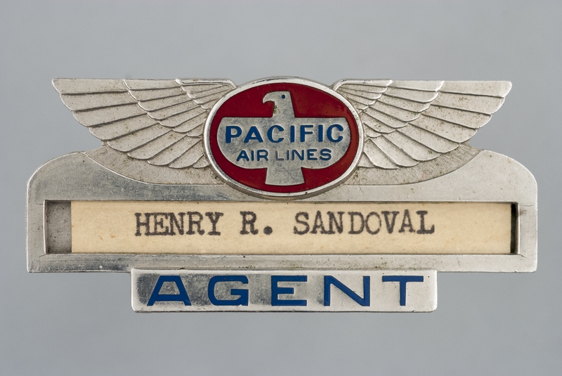 Image: service agent wings: Pacific Air Lines, Henry R. Sandoval