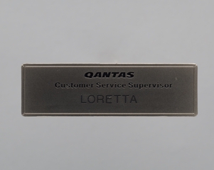 Image: name pin: Qantas Airways, Loretta