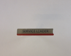 Image: name pin: Delta Air Lines, Service Leader