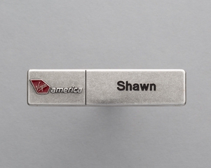 Image: name pin: Virgin America, Shawn