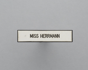 Image: name pin: United Air Lines, Miss Herrmann