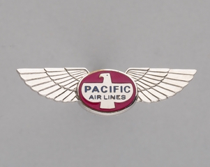 Image: stewardess wings: Pacific Air Lines