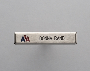 Image: name pin: American Airlines, Donna Rand