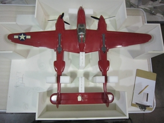 Image: model airplane: Lockheed P-38J