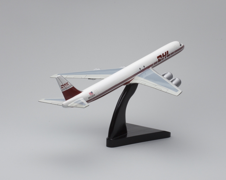 Image: model airplane: DHL Airways (Cargo), Douglas DC-8-73F