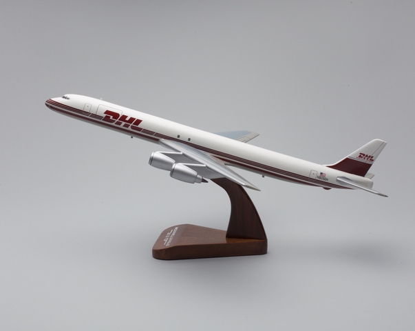Model airplane: DHL Worldwide Express, Douglas DC-8-73F