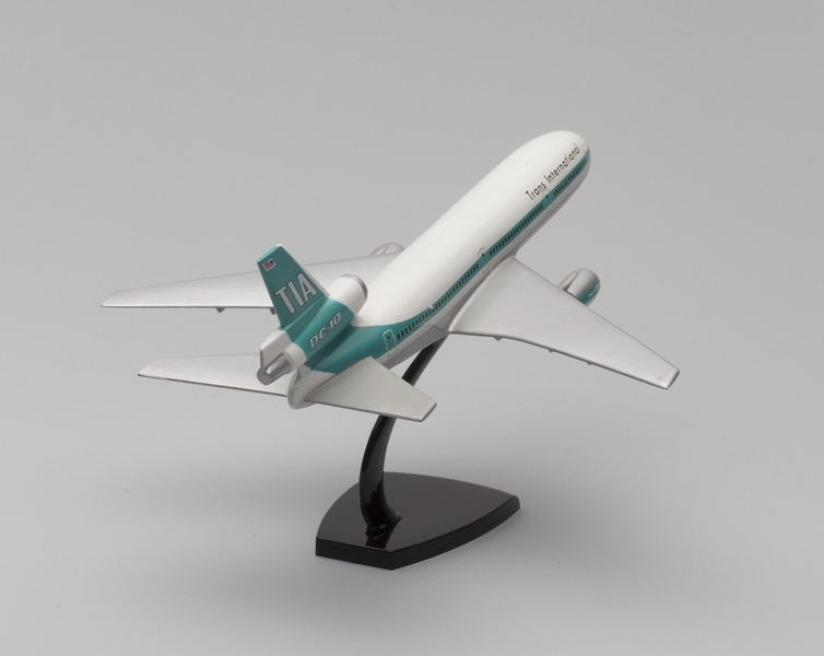 Image: model airplane: Trans International Airlines, McDonnell Douglas DC-10