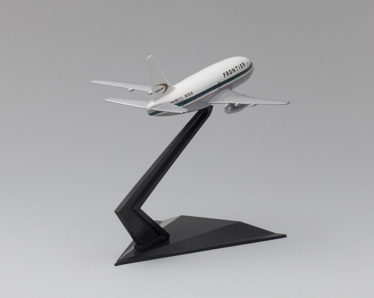 Image: model airplane: Frontier Airlines, Boeing 737-200