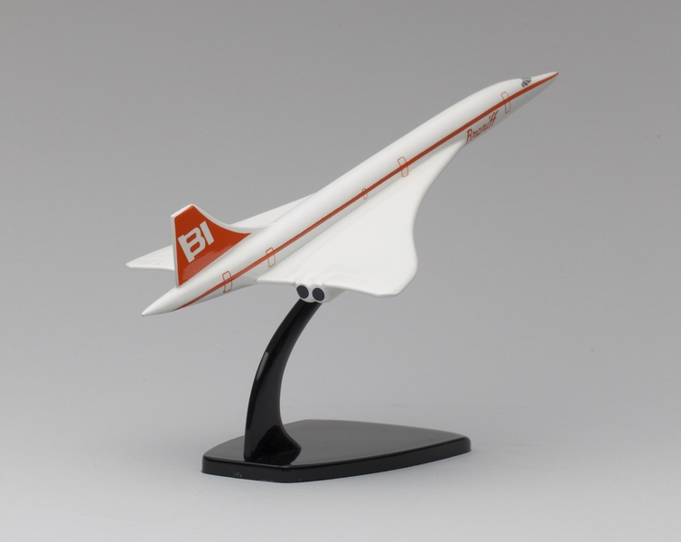Image: model airplane: Braniff International, Concorde