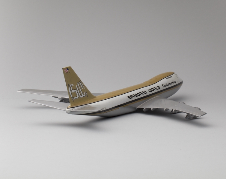 Image: model airplane: Seaboard World Airlines, Boeing 747-200F