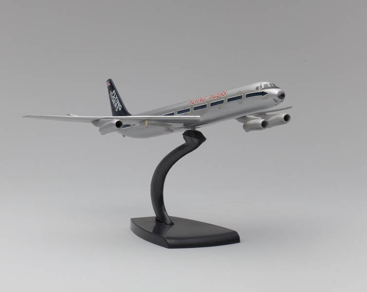 Image: model airplane: Flying Tiger Line, Douglas DC-8