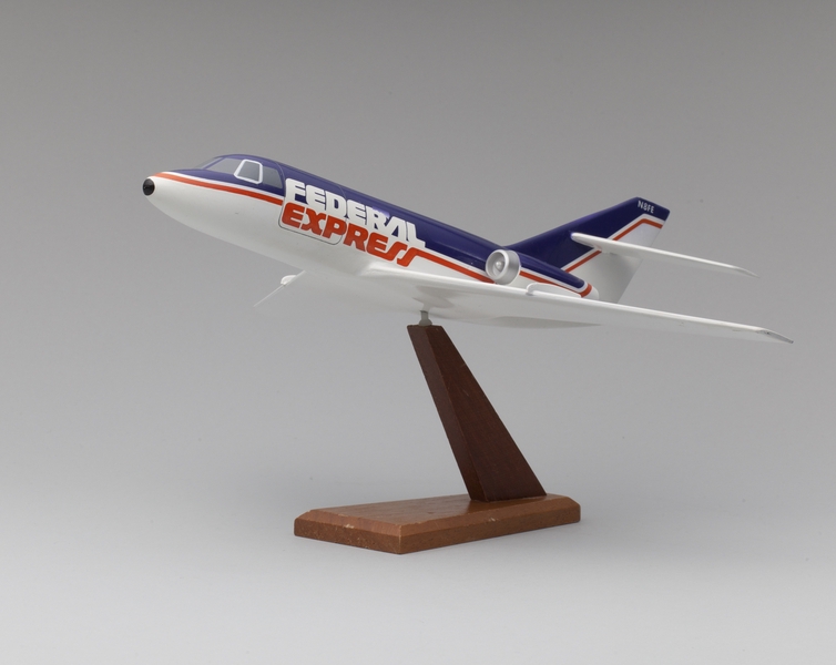 Image: model airplane: Federal Express, Dassault Mystere-Falcon 20