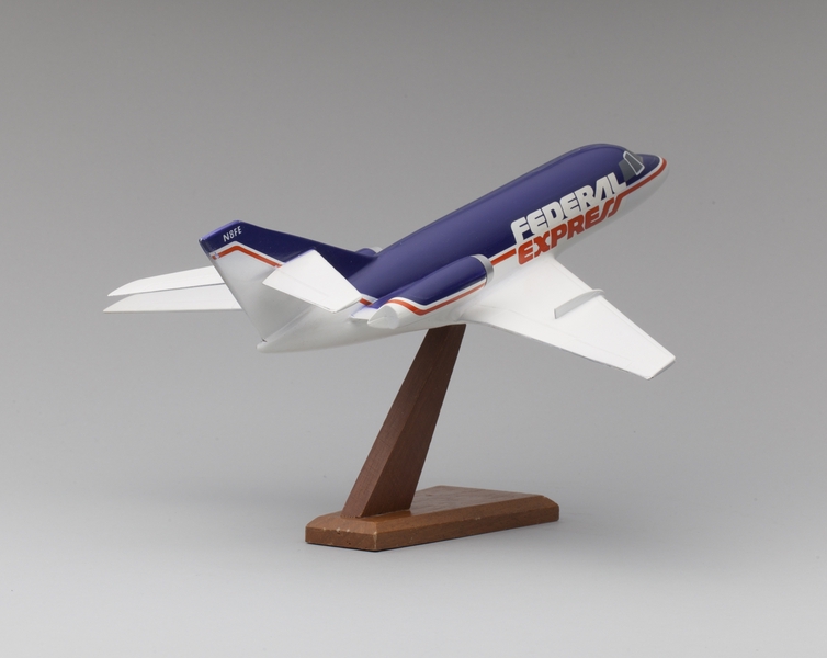 Image: model airplane: Federal Express, Dassault Mystere-Falcon 20