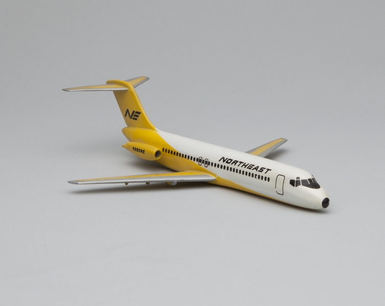 Image: model airplane: Northeast Airlines, Douglas DC-9