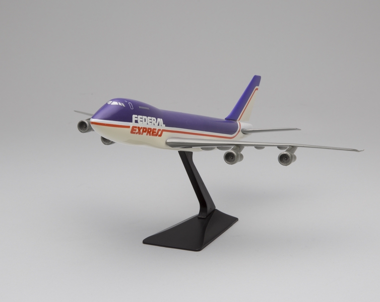 Image: model airplane: Federal Express, Boeing 747-200