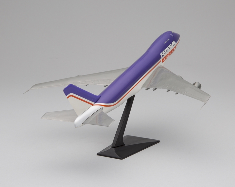 Image: model airplane: Federal Express, Boeing 747-200