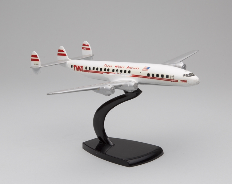 Image: model airplane: TWA (Trans World Airlines), Lockheed L-1049 Super Constellation