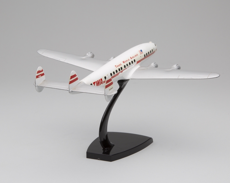 Image: model airplane: TWA (Trans World Airlines), Lockheed L-1049 Super Constellation