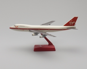 Image: model airplane: Virgin Atlantic, Boeing 747
