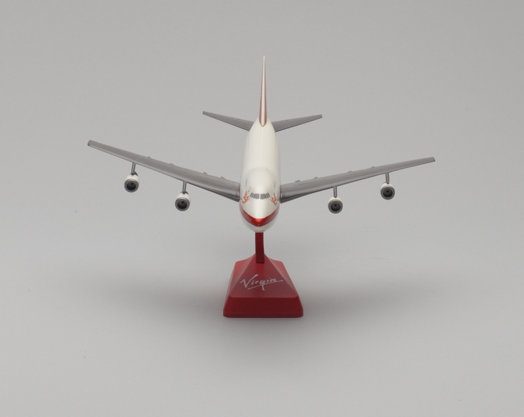 Image: model airplane: Virgin Atlantic, Boeing 747