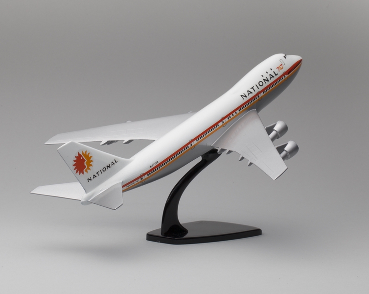 Image: model airplane: National Airlines, Boeing 747
