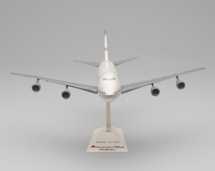 Image: model airplane: America West Airlines, Boeing 747-200
