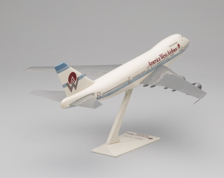 Image: model airplane: America West Airlines, Boeing 747-200