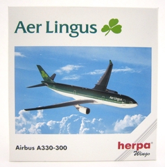 Image: miniature model airplane: Aer Lingus, Airbus A330-300