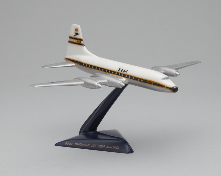 Image: model airplane: BOAC (British Overseas Airways Corporation), Bristol Britannia 102