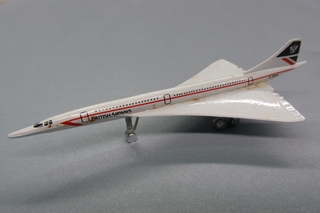 Image: miniature model airplane: British Airways, Concorde