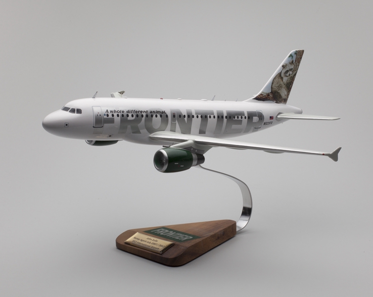 Image: model airplane: Frontier Airlines, Airbus A319-111