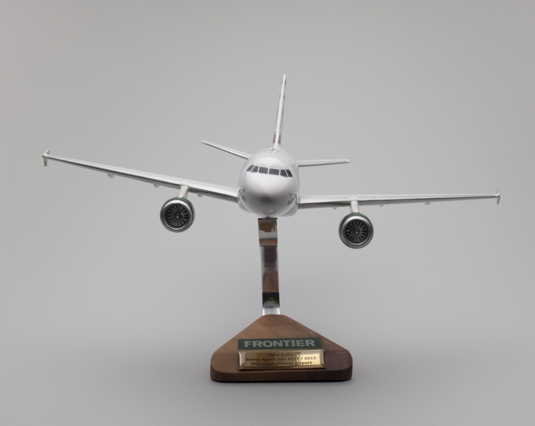 Image: model airplane: Frontier Airlines, Airbus A319-111