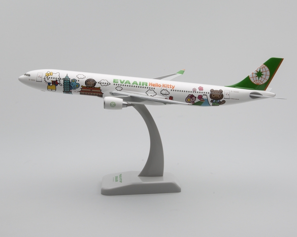 Model airplane: EVA Air, Airbus A330-300, Hello Kitty