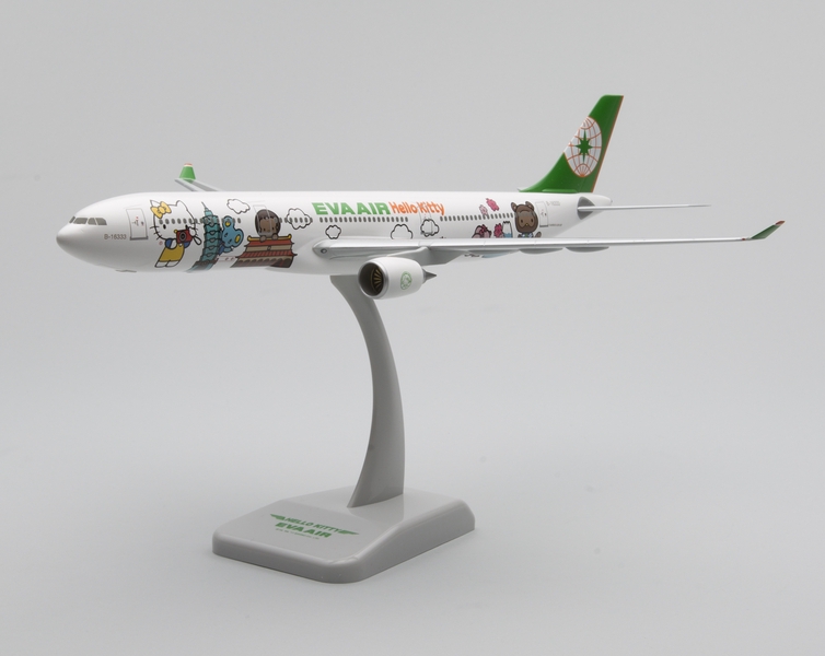 Image: model airplane: EVA Air, Airbus A330-300, Hello Kitty