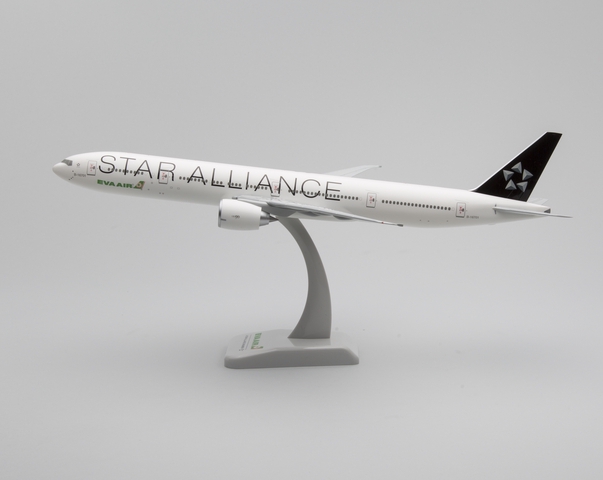 Model airplane: EVA Air, Boeing 777-300ER, Star Alliance